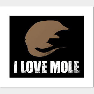 I Love Mole Posters and Art